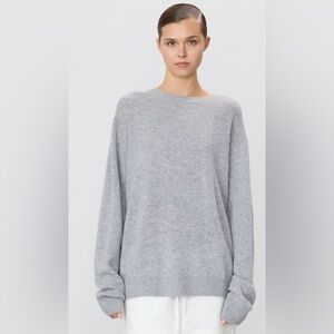 Gray M Lounge Crewneck Pullover Sweater